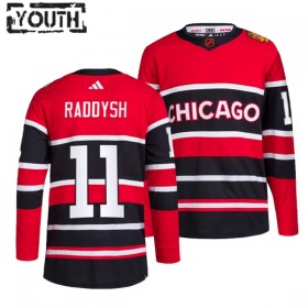 Chicago Blackhawks Hockeydrakt Taylor Raddysh 11 2022-23 Rød Reverse Retro 2.0 Adidas Authentic - Barn